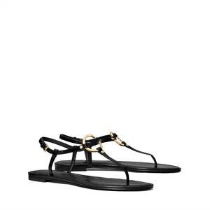 NEW TORY BURCH women's ring sandal in perfect black